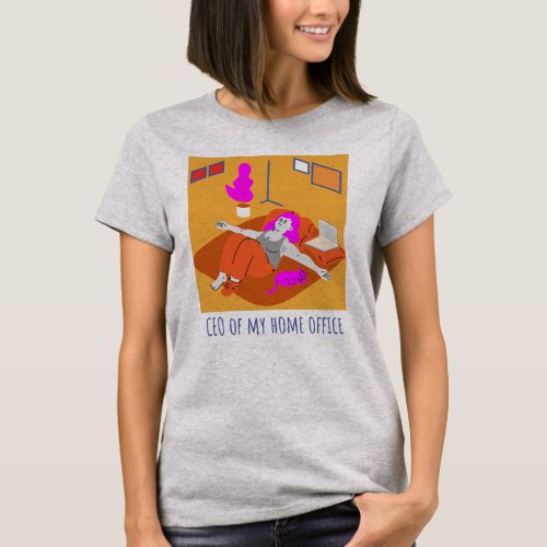 CEO Home Office WFH Remote Work T_Shirt