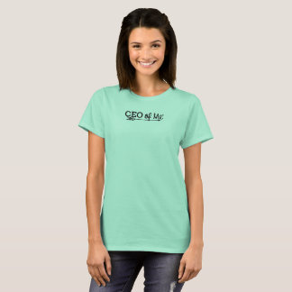 CEO of Me Mint / Black Logo Tshirt Women's Fit