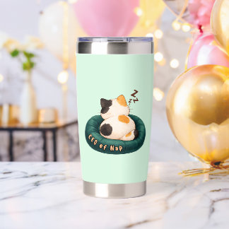 "CEO of Nap" Cat Sleeping on The Couch Insulated Tumbler