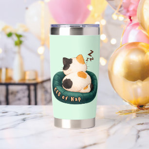 "CEO of Nap" Cat Sleeping on The Couch Insulated Tumbler