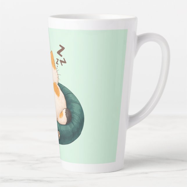 "CEO of Nap" Cat Sleeping on The Couch Latte Mug (Right)