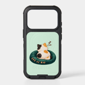 "CEO of Nap" Cat Sleeping on The Couch iPhone 17 Pro Case