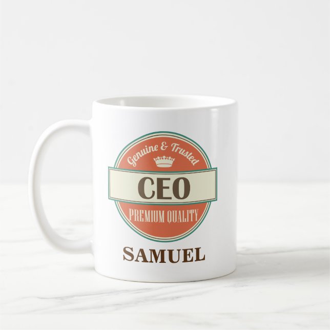 CEO Personalized Office Mug Gift (Left)
