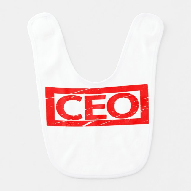 CEO Stamp Baby Bib (Front)