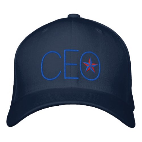 CEO Star Boss Embroidery Embroidered Baseball Cap