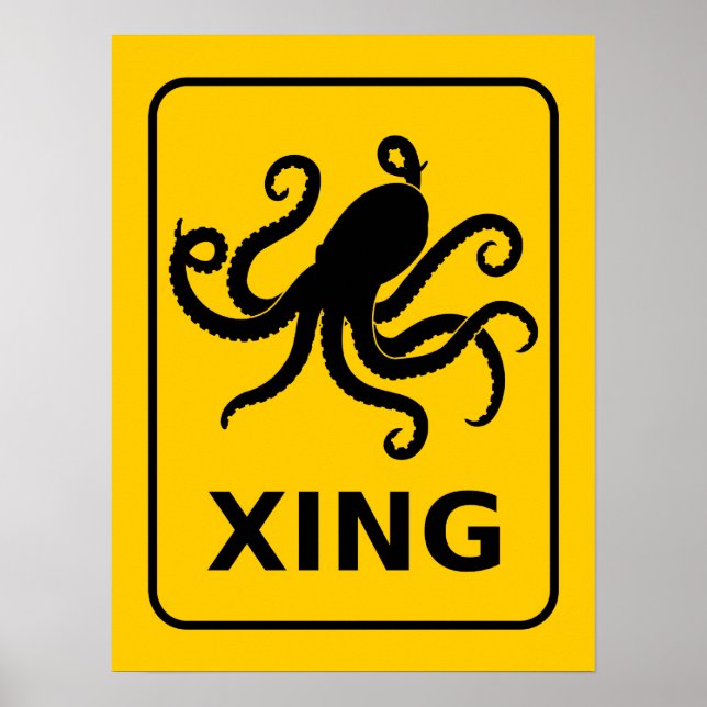 Cephalopod Crossing Posters (Front)