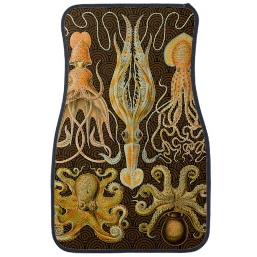 Cephalopod Octopus Squid Marine Nature Car Mat