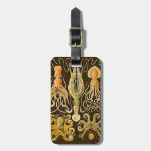 Cephalopod Octopus Squid Marine Nature Luggage Tag