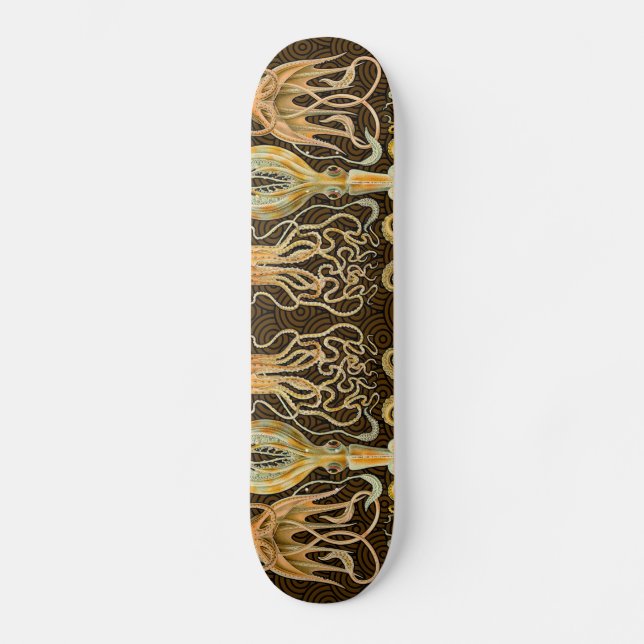 Cephalopod Octopus Squid Marine Nature Skateboard (Front)