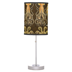 Cephalopod Octopus Squid Marine Nature Table Lamp