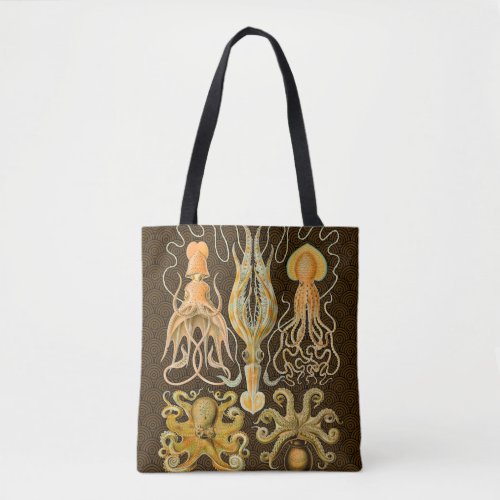 Cephalopod Octopus Squid Marine Nature Tote Bag