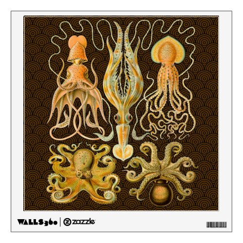 Cephalopod Octopus Squid Marine Nature Wall Sticker