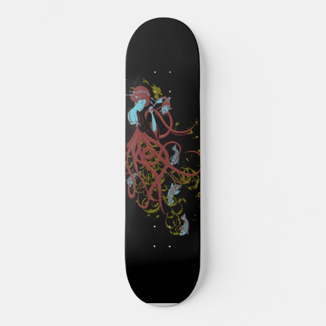 Cephalopod Sushi Skateboard Deck (Front)