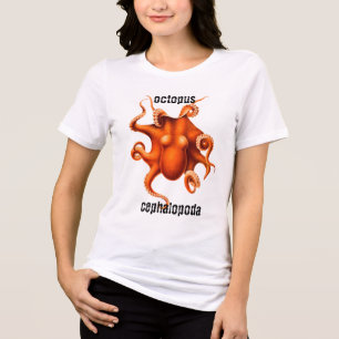 Cephalopoda Octopus T-shirt Tri-Blend Shirt
