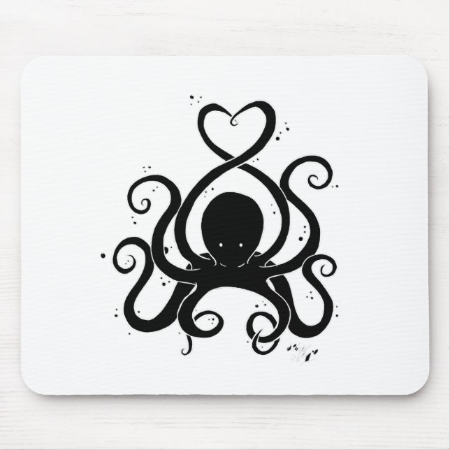 cephalove black mouse pad (Front)