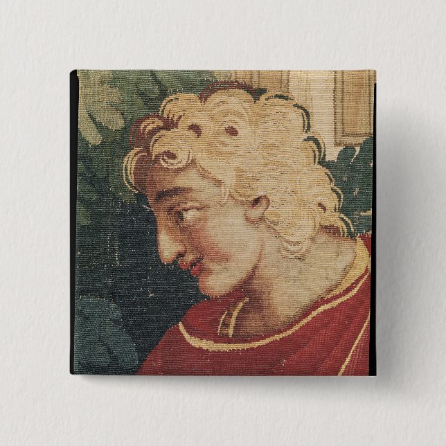 Cephalus and Procris, detail of head of Button (Front)