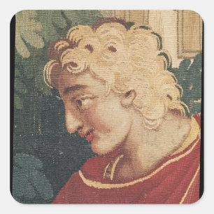 Cephalus and Procris, detail of head of Square Sticker