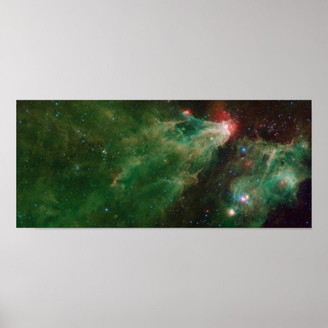 Cepheus B and C Green Nebula Poster (Front)
