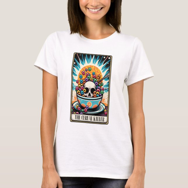 Ceral Killer Pun Tarot T-Shirt (Front)