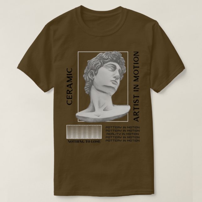 Ceramic Artists in Motion T-Shirt (Design Front)