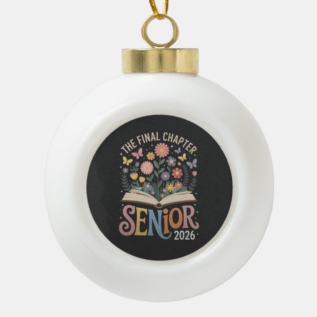   CERAMIC BALL CHRISTMAS ORNAMENT (Front)