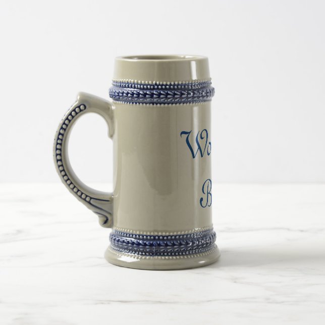 ceramic beer stein (Left)