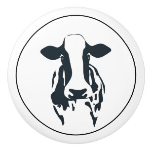 Ceramic Cabinet Knob-Cow Ceramic Knob
