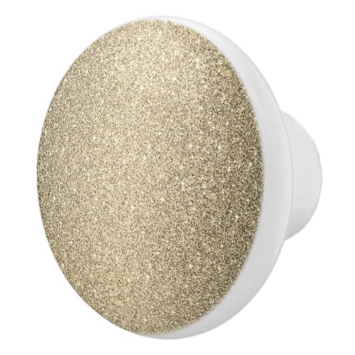 Ceramic Cabinet Knob_Gold Faux Glitter Ceramic Knob
