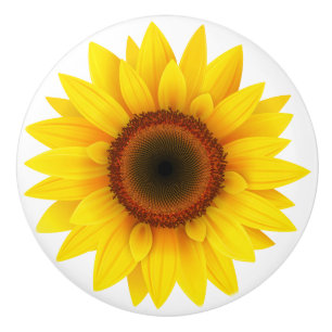 Ceramic Cabinet Knob-Sunflower Knob
