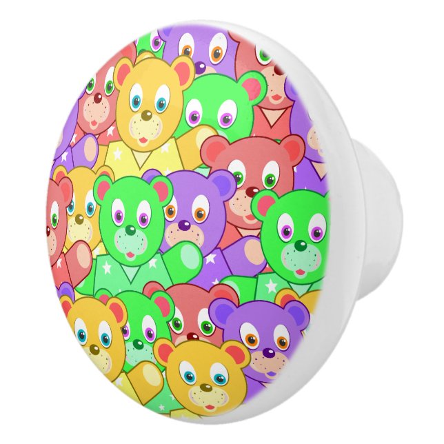 Ceramic Cabinet Knob-Teddy Bears Knob (Right)