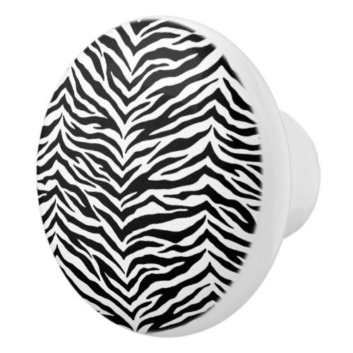 Ceramic Cabinet Knob_Zebra Print Ceramic Knob