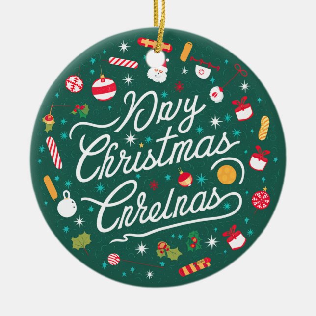 Ceramic Circle Ornament (Front)