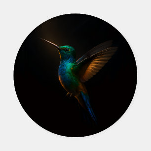 Ceramic coasters with Flying Hummingbird