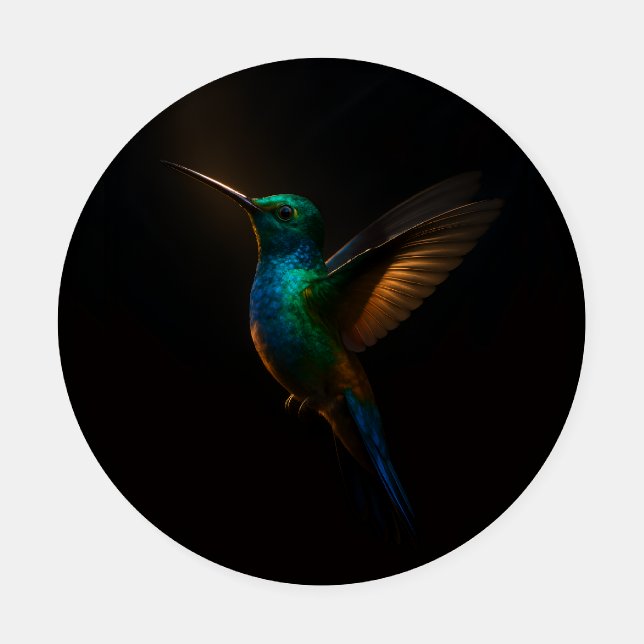 Ceramic coasters with Flying Hummingbird (Single)
