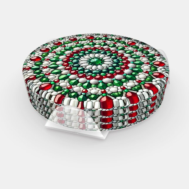 Ceramic coasters with Italian Colors (Set)