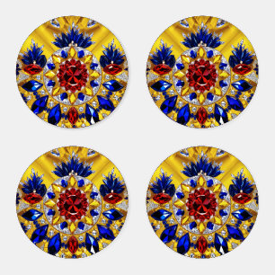 Ceramic coasters with Romanian Colors