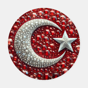 Ceramic coasters with Turkish Colors