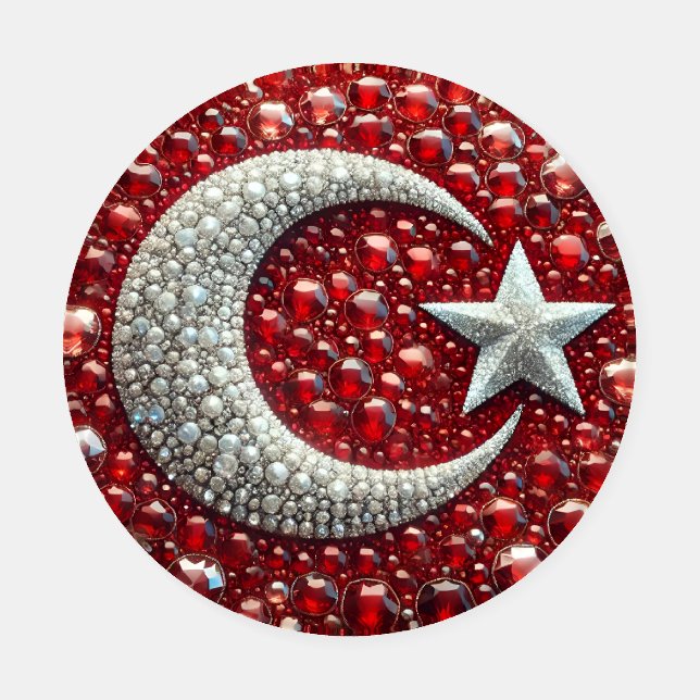 Ceramic coasters with Turkish Colors (Single)