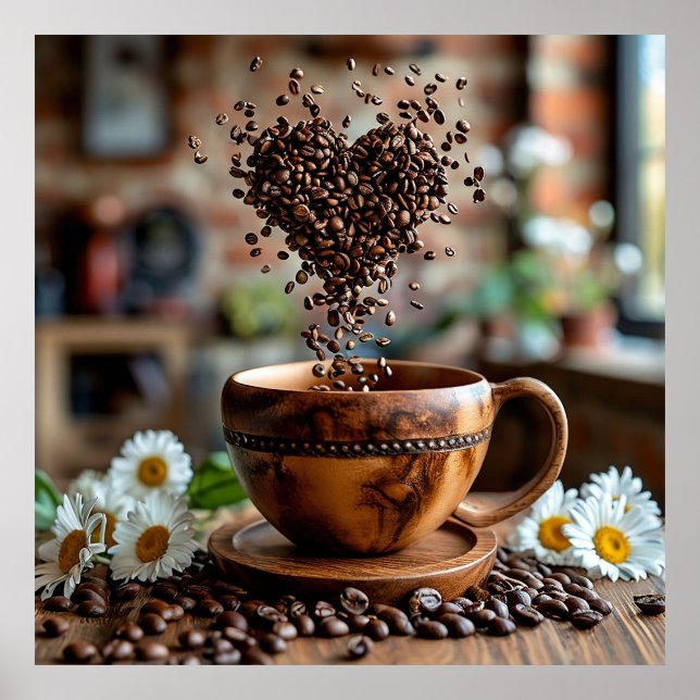 🎨Ceramic Coffee Cup Poster Kitchen Decor (Front)