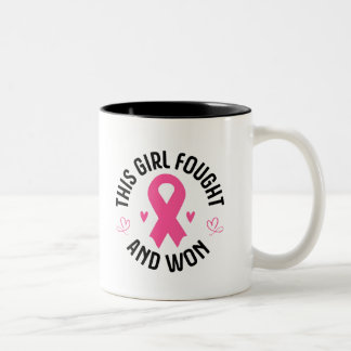 Ceramic Coffee Mug-Breast Cancer Two-Tone Coffee Mug