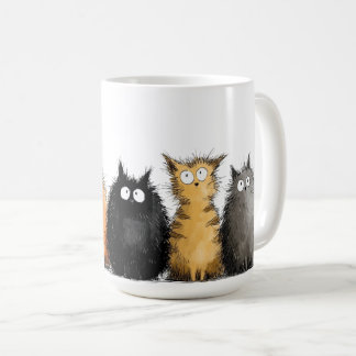 Ceramic Coffee Mug-Cartoon Cats Mug