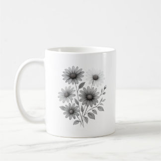 Ceramic Coffee Mug - Daisy Design - Corrine & Co
