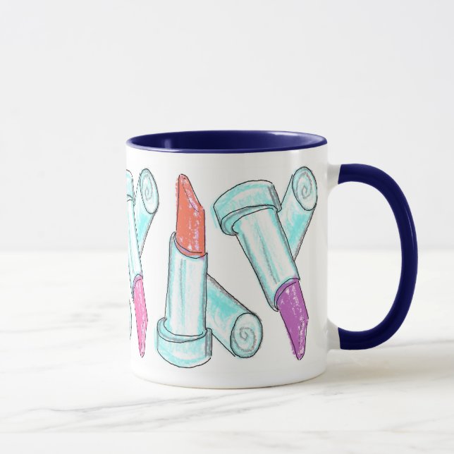 Ceramic Cup -Lipstick Multi Color (Right)