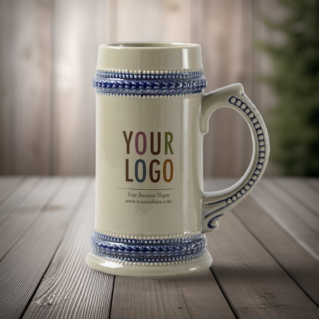 Ceramic Custom Beer Stein with Logo No Minimum (MISOOK Grey Ceramic Beer Stein with Logo)