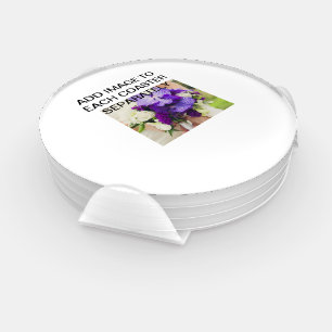 CERAMIC CUSTOM COASTER SET 4 EACH