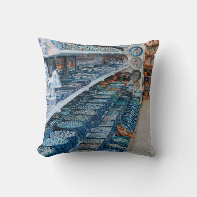 CERAMIC DINNERWARE LOT THROW PILLOW (Front)