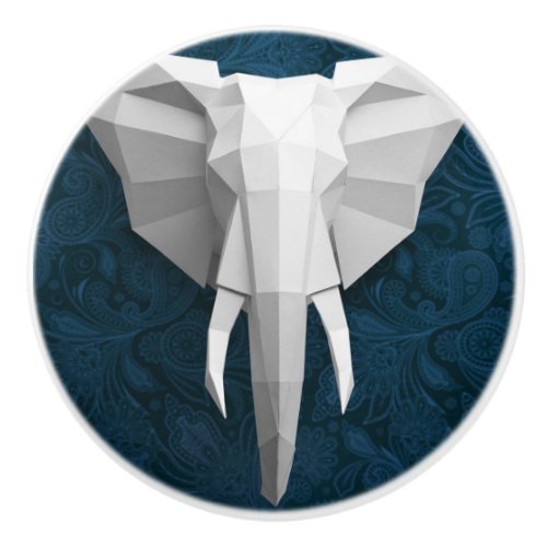 Ceramic DrawerDoor Knobs _ 3D Elephant