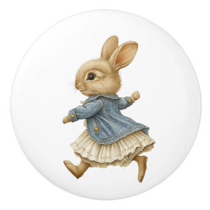 Ceramic Drawer Pull - Running Free no Background