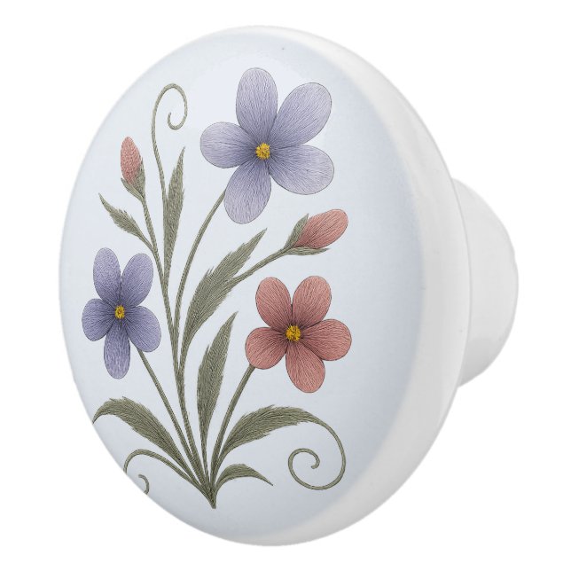 Ceramic Handle wild thought Knob (Right)