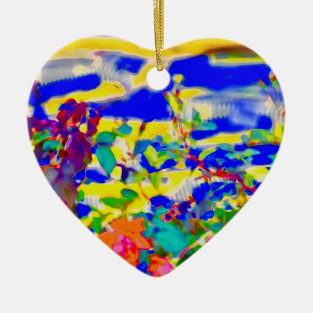 ceramic heart  ornament (Front)